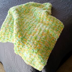 Beautiful, extremely soft baby blanket. Hand crocheted - yes, I made it myself!